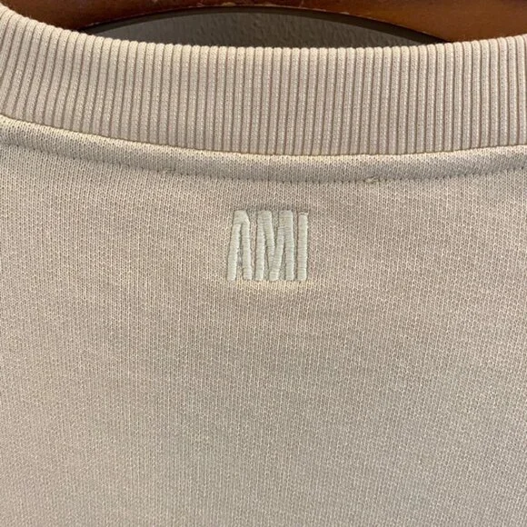 Ami Crew Neck Long Sleeve Sweatshirt - Picture 4 of 8